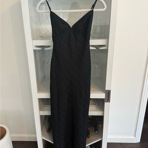 DISSH Textured black long dress